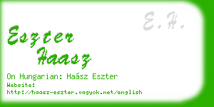 eszter haasz business card