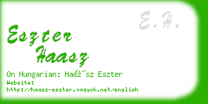 eszter haasz business card